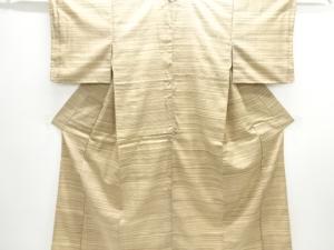 横段模様手織り紬着物